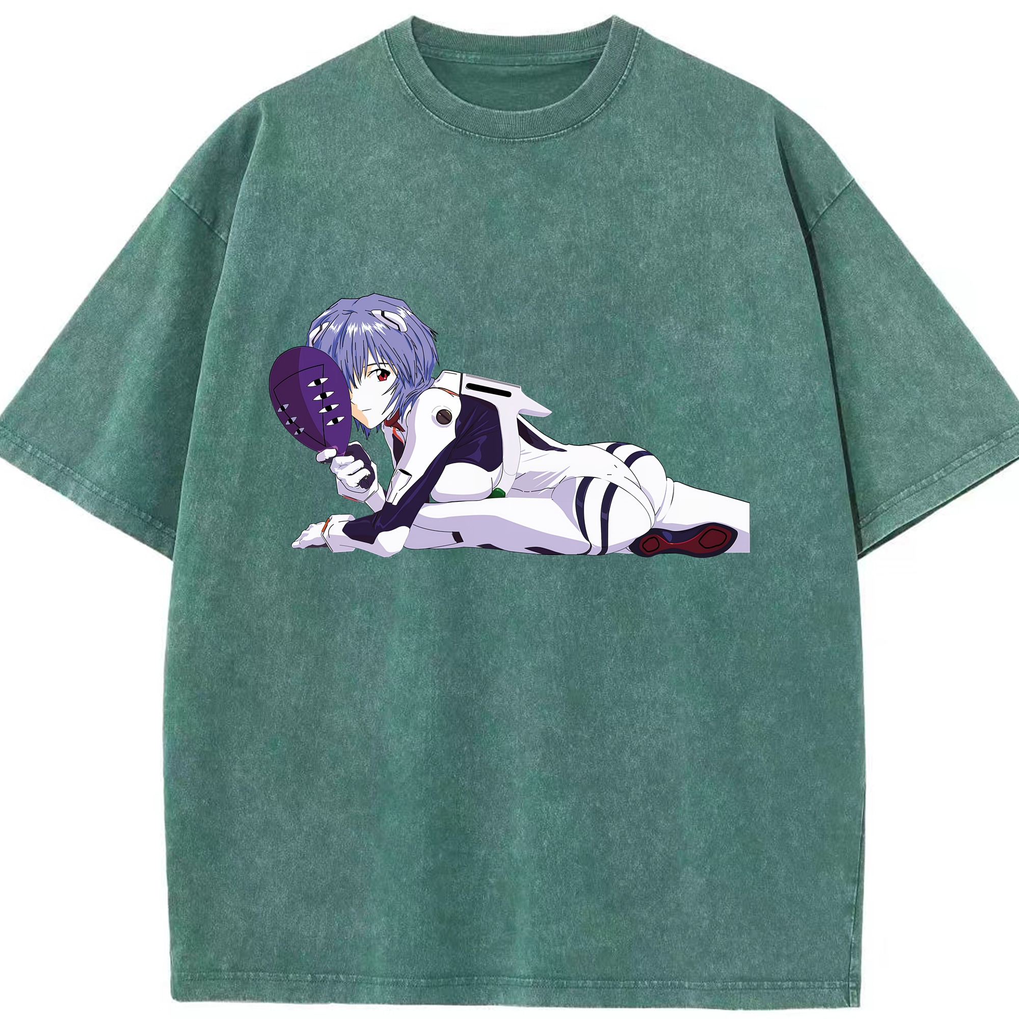 （画像用） EVA 新世紀エヴァンゲリオン 綿100% ヴィンテージ風 半袖Tシャツ（フロントプリント）